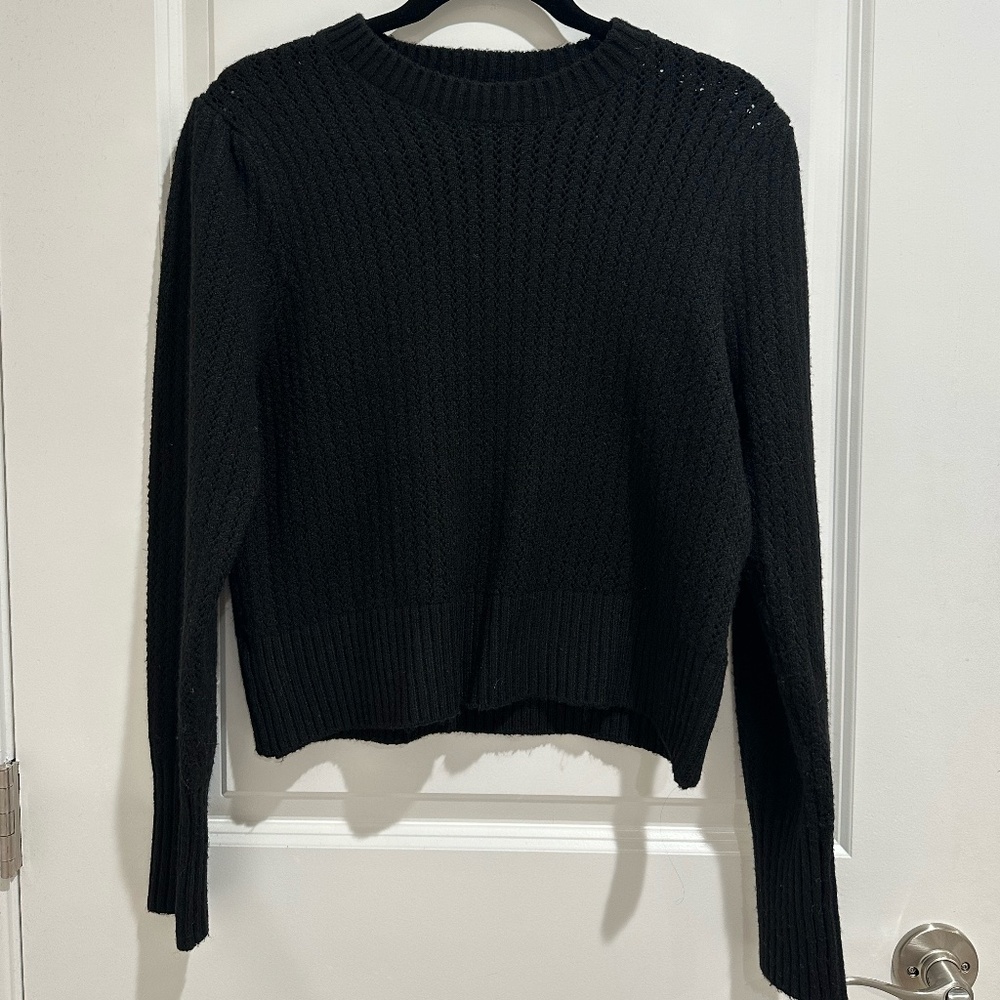 Elodie Chunky Black Knit Sweater